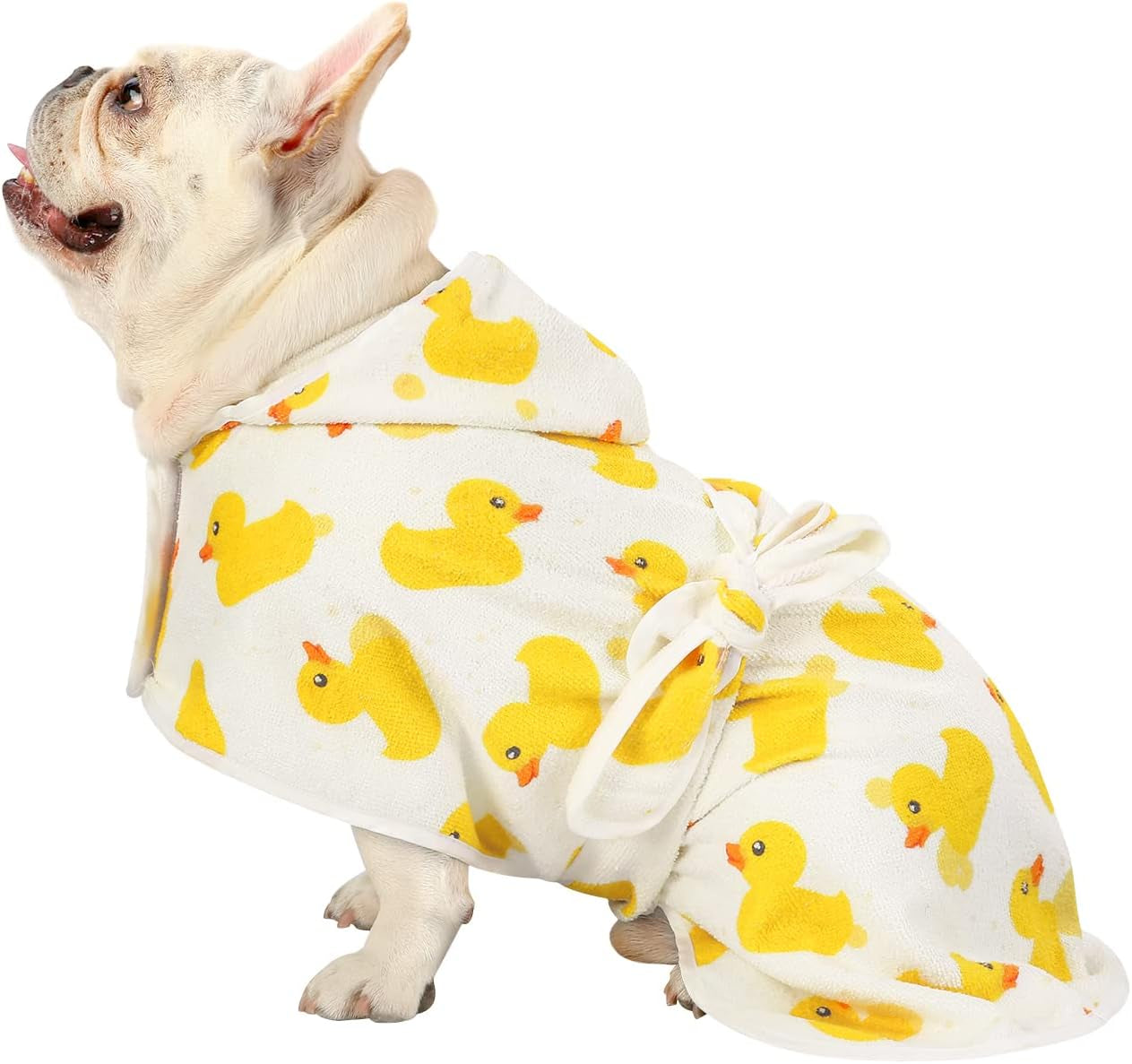 Dog Bathrobe Super Absorbent Quick Drying Towel with Hood for All Dog Breeds Sizes S-XXL 