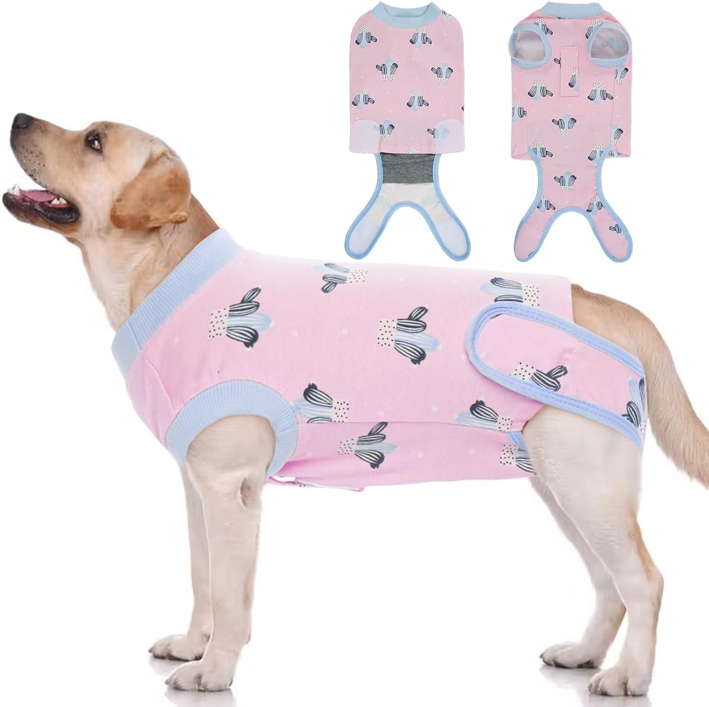 Dog Recovery Suit after Surgery,Breathable Dog Surgery Recovery Suit for Female Male Dogs Cats,Dog Surgical Onesie for Spay Neuter Surgery,E-Collar Cone Alternative Anti-Licking Abdominal Wound