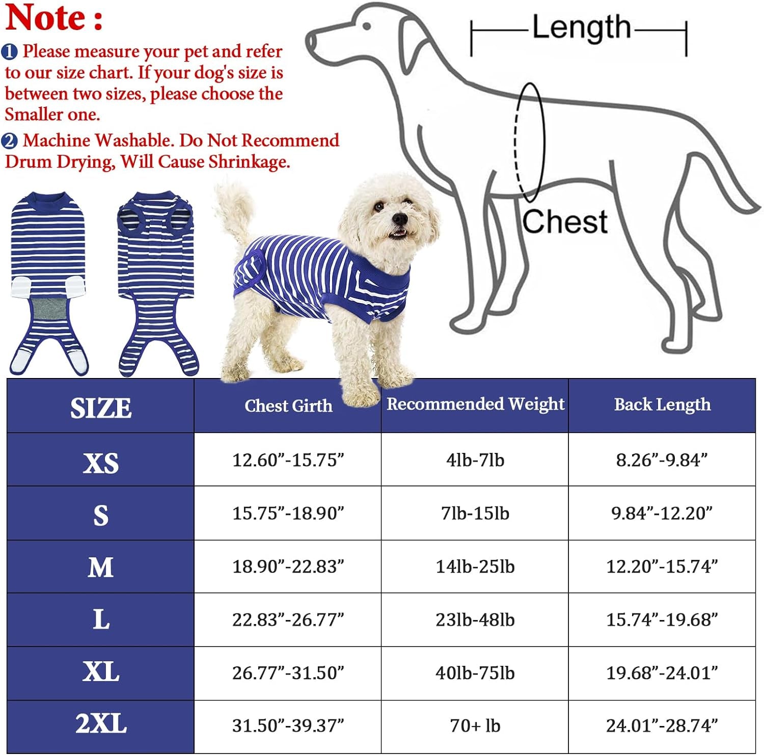 Dog Recovery Suit after Surgery,Breathable Dog Surgery Recovery Suit for Female Male Dogs Cats,Dog Surgical Onesie for Spay Neuter Surgery,E-Collar Cone Alternative Anti-Licking Abdominal Wound